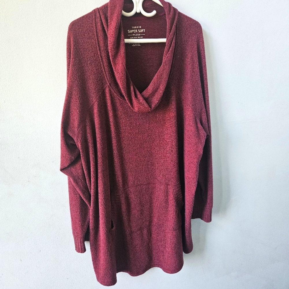 Torrid Long Cowl Neck Sweater